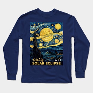 Total Solar Eclipse 2024 , April 8 Long Sleeve T-Shirt